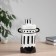 VAZ Coramics Table "Picasso" (manual painting) a jug pattern, 23x11 cm, black and white