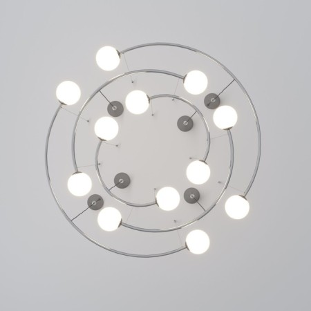 Suspended lamp in the style of loft Brook, 5W, G9, 112x113x120 cm-4