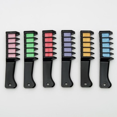 Shallows for hair with a nozzle, set, 6 colors-3