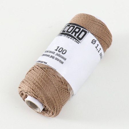 Thread twisted pp 3PR d = 1.1mm (100, beige, yellow, green, red, fiol, c4 "set 5 pcs)-2