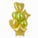 Set of balls "festive" foil, latex, color gold, 10 pcs.