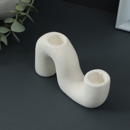 Ground "Jasmine" White, 13x3.5x7.5cm-3