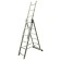 Enkor 69685 staircase, three -section, aluminum, 11 steps