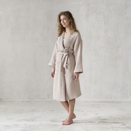 Shifu robe, size m, beige color