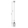 Suspension lamp Freya Fr8013PL-01AM Zelma, 130x130x1330 mm, E27, 1x40W, brass color