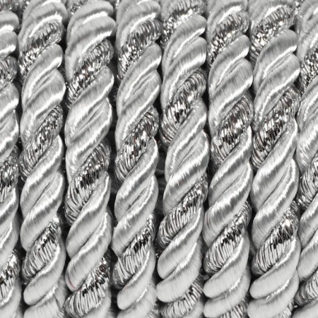 Cord twisted, d = 5 mm, 9 ± 1 m, silver color-1