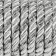 Cord twisted, d = 5 mm, 9 ± 1 m, silver color