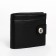 Male purse for magnet, department for bills, for maps, for coins, black color