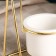 Kashpo "swing" on a gold stand, 16.5x12.5x8cm
