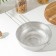 A colander made of stainless steel "Marco", d = 25 cm, a long handle, chrome color color
