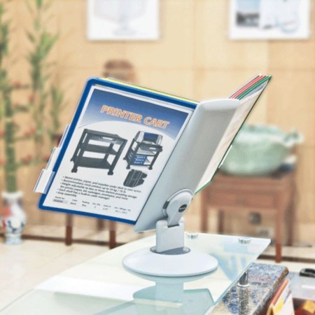 Demosystem desktop for 10 color panels A4, Brauberg, rotating-2