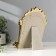 Photo frame Polystone 10x15 cm "Indian elephant" aged gold 21.5x15.8x5 cm