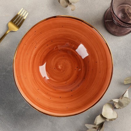 Ceramic sapphire sapphire, 1.3 l, 22 × 7.3 cm, orange color-1