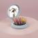 Massage comb “plush mercy”, folding, with a mirror, D = 7.5 cm, Mix drawing