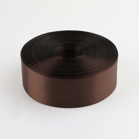 Satin tape, 50 mm × 100 ± 5 m, chocolate color-1