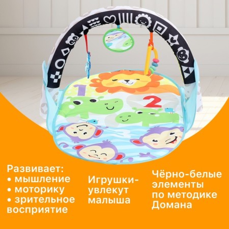 Развивающий коврик «Зверята»-2