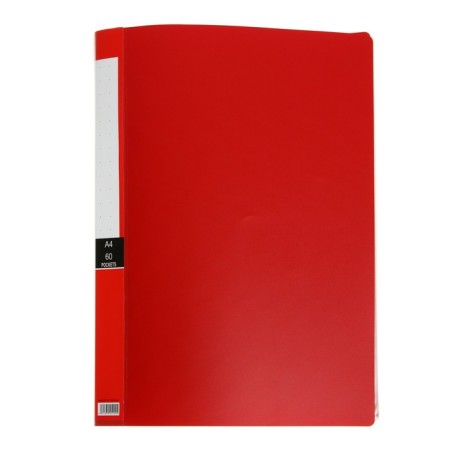 A4 folder, 60 transparent files, 400 μm, mix-1