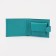 Women's wallet on the button, turquoise color