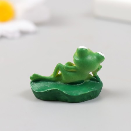 Figure for Florarium Polystone "Frog rest" 4x3.5x3 cm-2