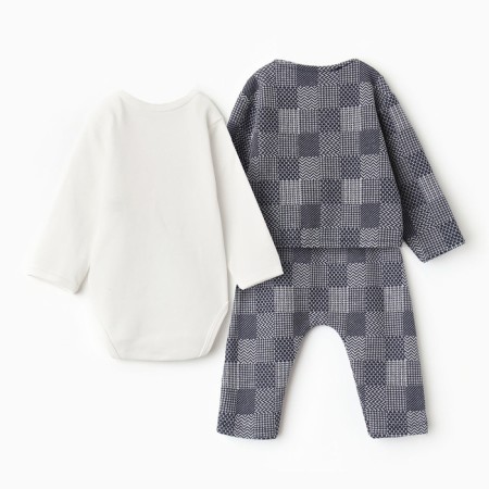 Set for a boy, color gray/cage, height 62 cm-8