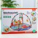 Developing rug "baby game", with a piano, round, blue