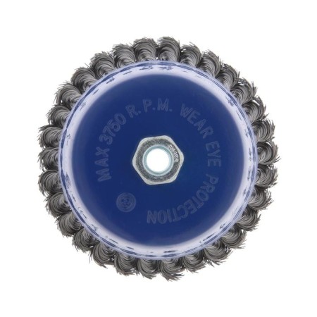 Metal brush for ushm tundra, twisted wire, "cup", M14, 150 mm-4