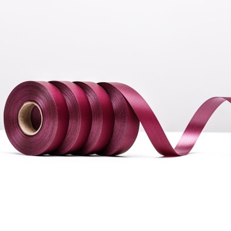 Polypropylene tape "Matte" for decor and gifts, burgundy, 2 cm x 50 m-1