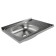 Kitchen sink "Vladiks", invoice, without siphon, 60x50 cm, left, stainless steel 0.4 mm