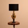 Greek lamp "Grubert" 1x60W, E27 golden 31x31x44 cm
