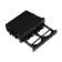 Universal cup holder and organizer of space 1din, black