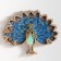 Panel interior tree "Pavlin" 22.7x17.4 cm