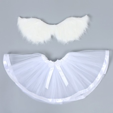 Carnival set "Angel", 5-7 years: skirt, wings