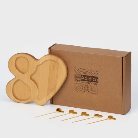 Menzhitsa "endless love", birch, in a gift box, as a gift a set of spits-7
