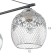 Mirra chandelier 3x60W E27 Black 56x56x30 cm.