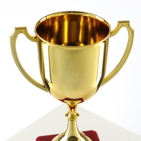 Cup 012, award figure, gold, plastic stand, 19.2 × 11.5 × 8 cm.-4