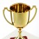 Cup 012, award figure, gold, plastic stand, 19.2 × 11.5 × 8 cm.