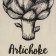 Towel kitchen shade Artichoke 35x60 cm, 100% cotton, 160g/m2