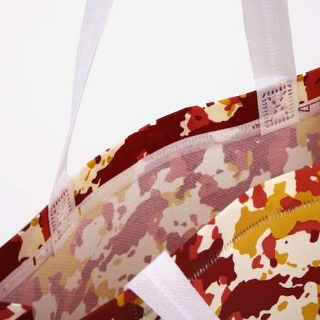 Household bag without fastening, brown color-2