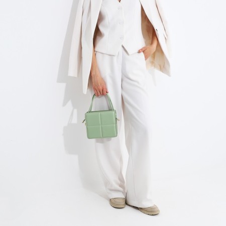 Bag Cross-Bodi with a zipper, mint color-5