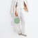 Bag Cross-Bodi with a zipper, mint color
