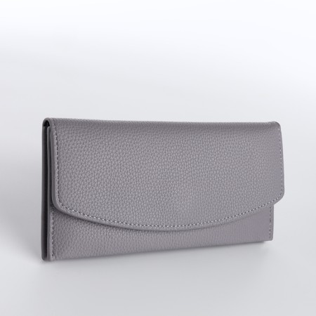 Women's wallet on magnet, gray color