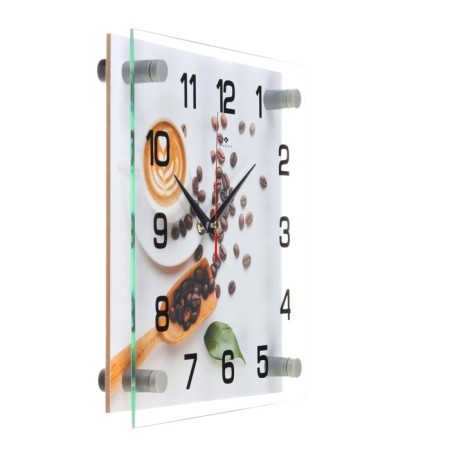 Wall clock, interior: kitchen, "coffee with love" 25x25 cm-1