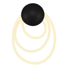 Wall lamp ST LUCE. SL6102.411.30. Sagrato. 1x30 W, LED, 3000K, 2700 LM, 35x49 cm, black color