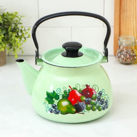 Spherical kettle, 3 l, induction, neckline, lightning color-5