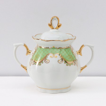 Service Coffee Porcelain Symphony, 15 objects: coffee pot 800 ml, sugar tower 400 ml, cream 180 ml, coffee coffee cup, saucer d = 12 cm-1