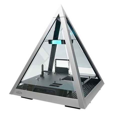 AZZA PYRAMID L Black/silver case without ATX 6x120mm 2xusb3.0 Audio Bott PSU BP