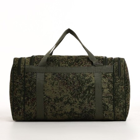 Road bag on lightning, 3 outer pockets, long belt, khaki/camouflage color-1