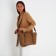 Zipper bag with lightning, the color is light brown