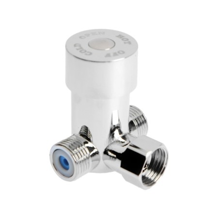 Sink mixer Zein ZC-012, sensory, brass, chrome-8