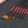 A set of confectionery brushes for decorating the Dilan "Rubin", 7 pcs